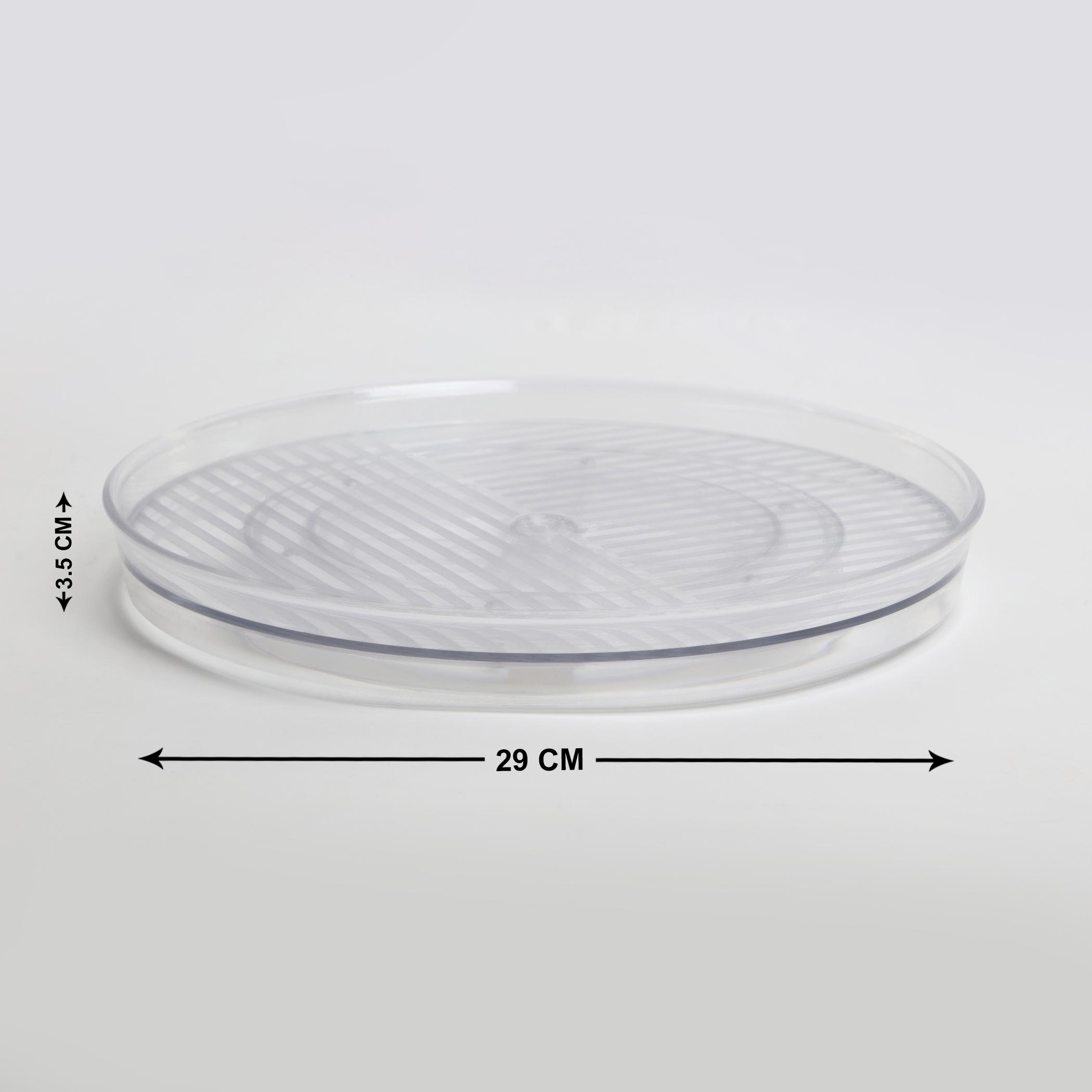 Orion Frisker Lazy Susan Fridge Organizer in Transparent
