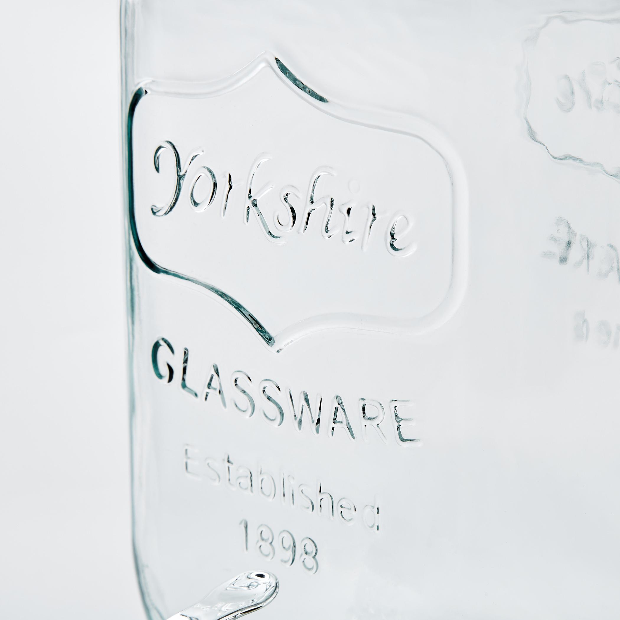 Infinity Cuba Glass Dispenser with Lid - 8L in Transparent