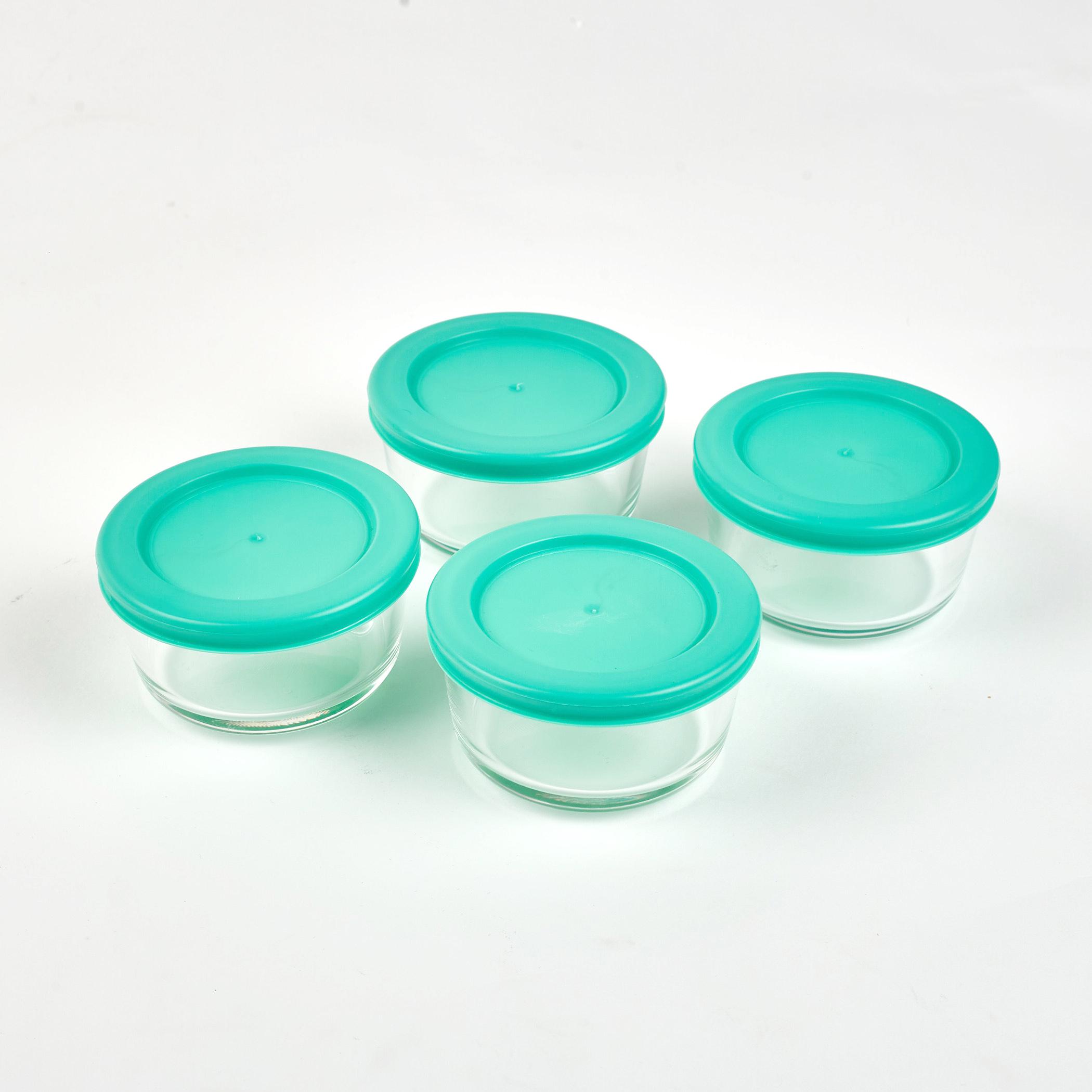 Siattle Aston 10Pcs Glass Jars Set in Teal