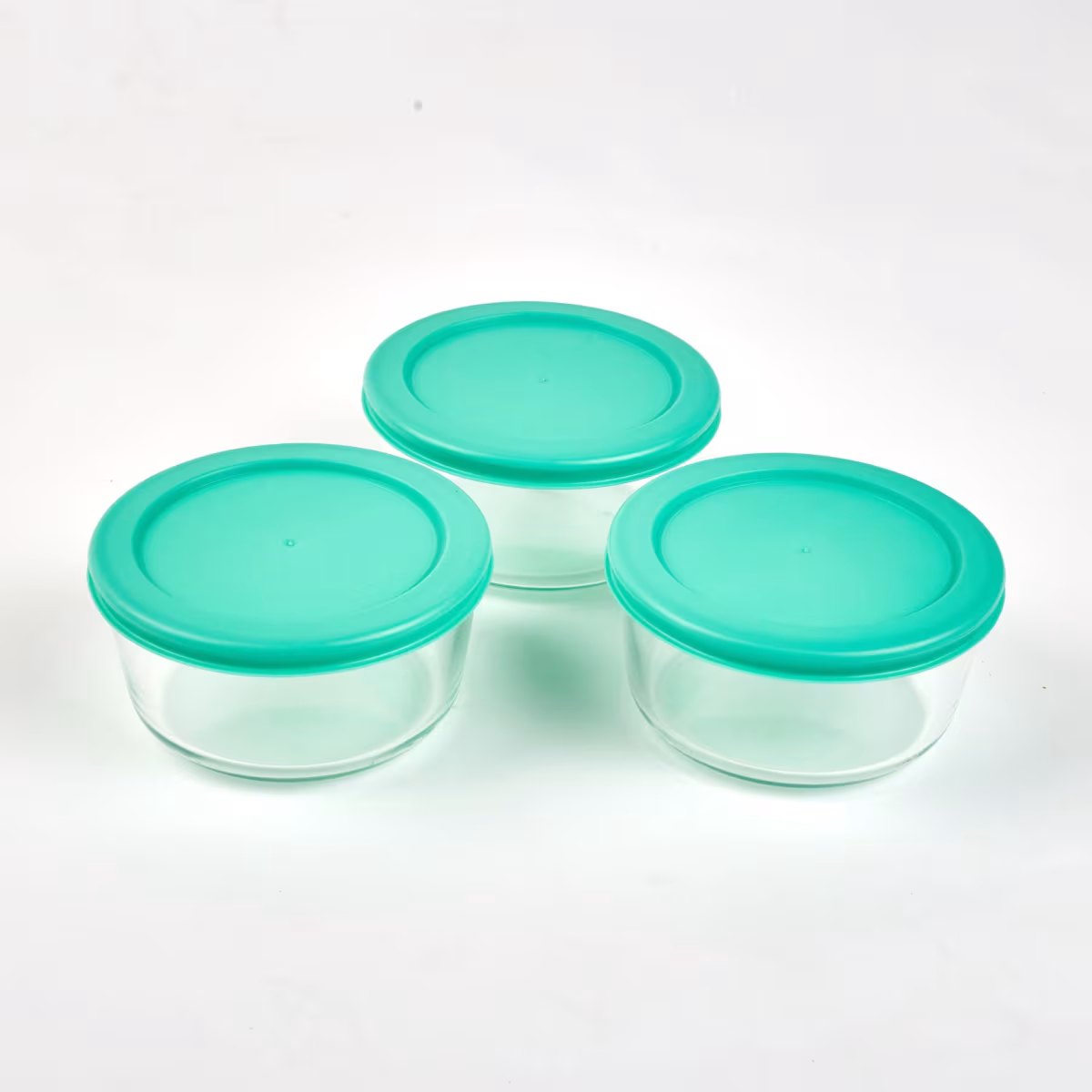 Siattle Aston 10Pcs Glass Jars Set in Teal