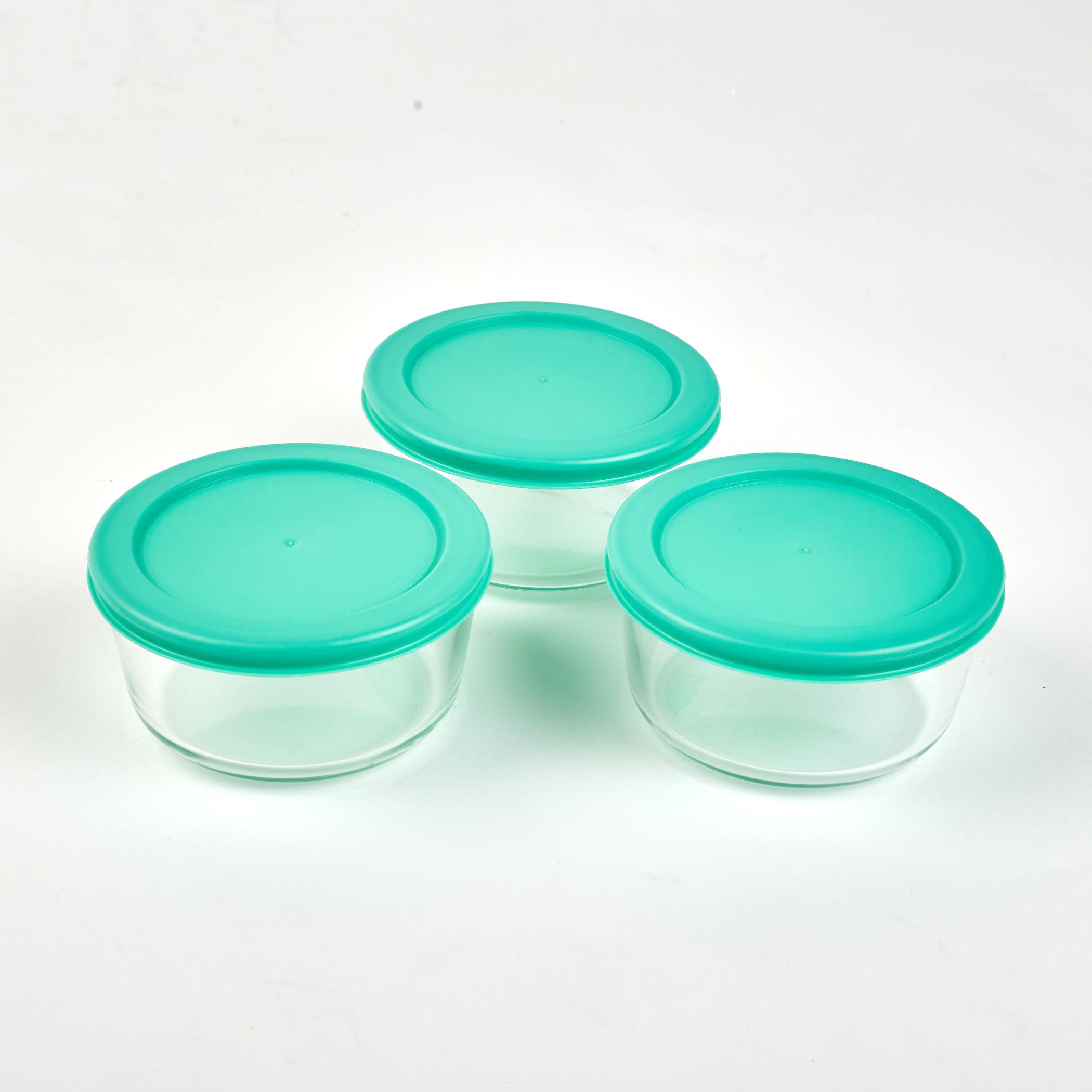 Siattle Aston 10Pcs Glass Jars Set in Teal