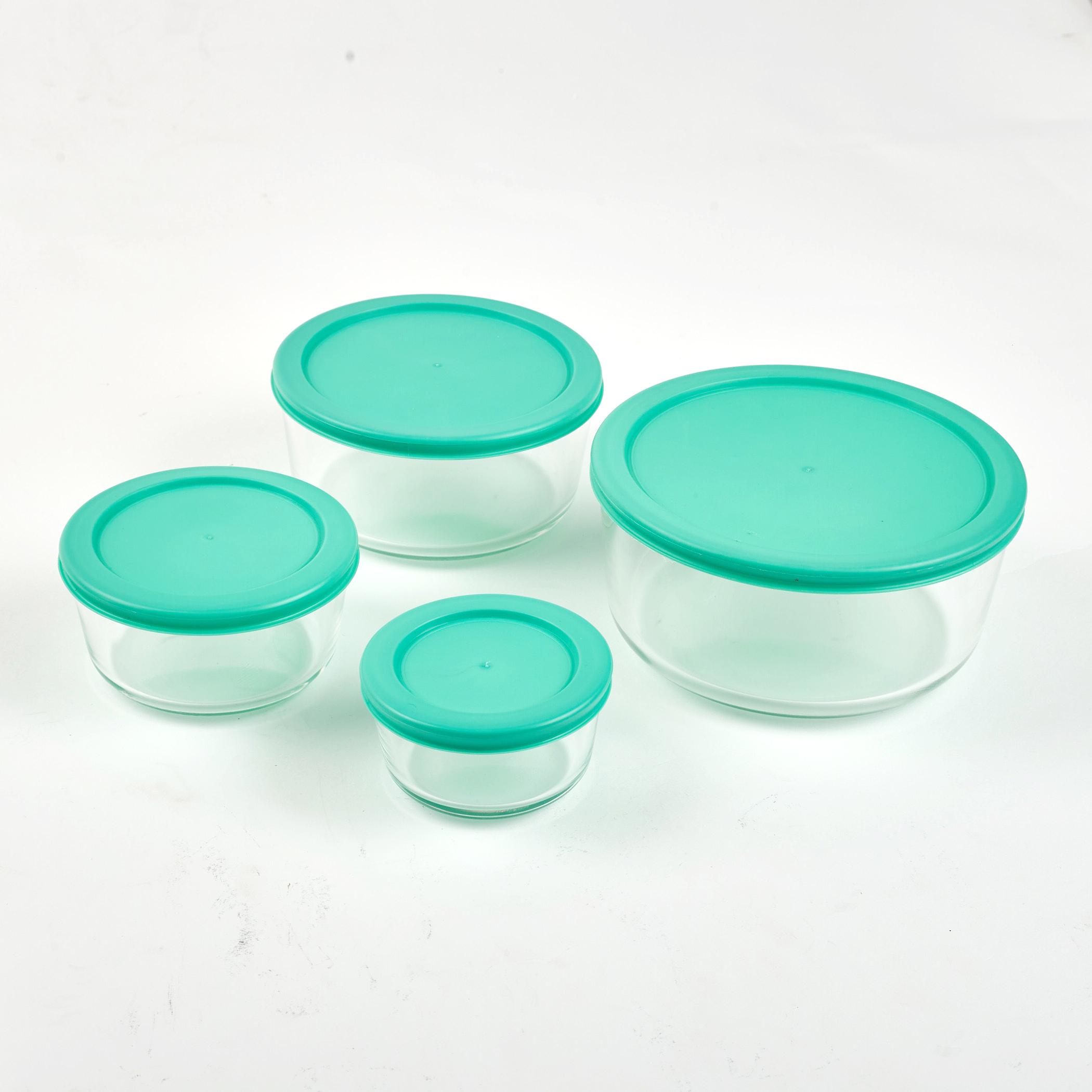 Siattle Aston 10Pcs Glass Jars Set in Teal