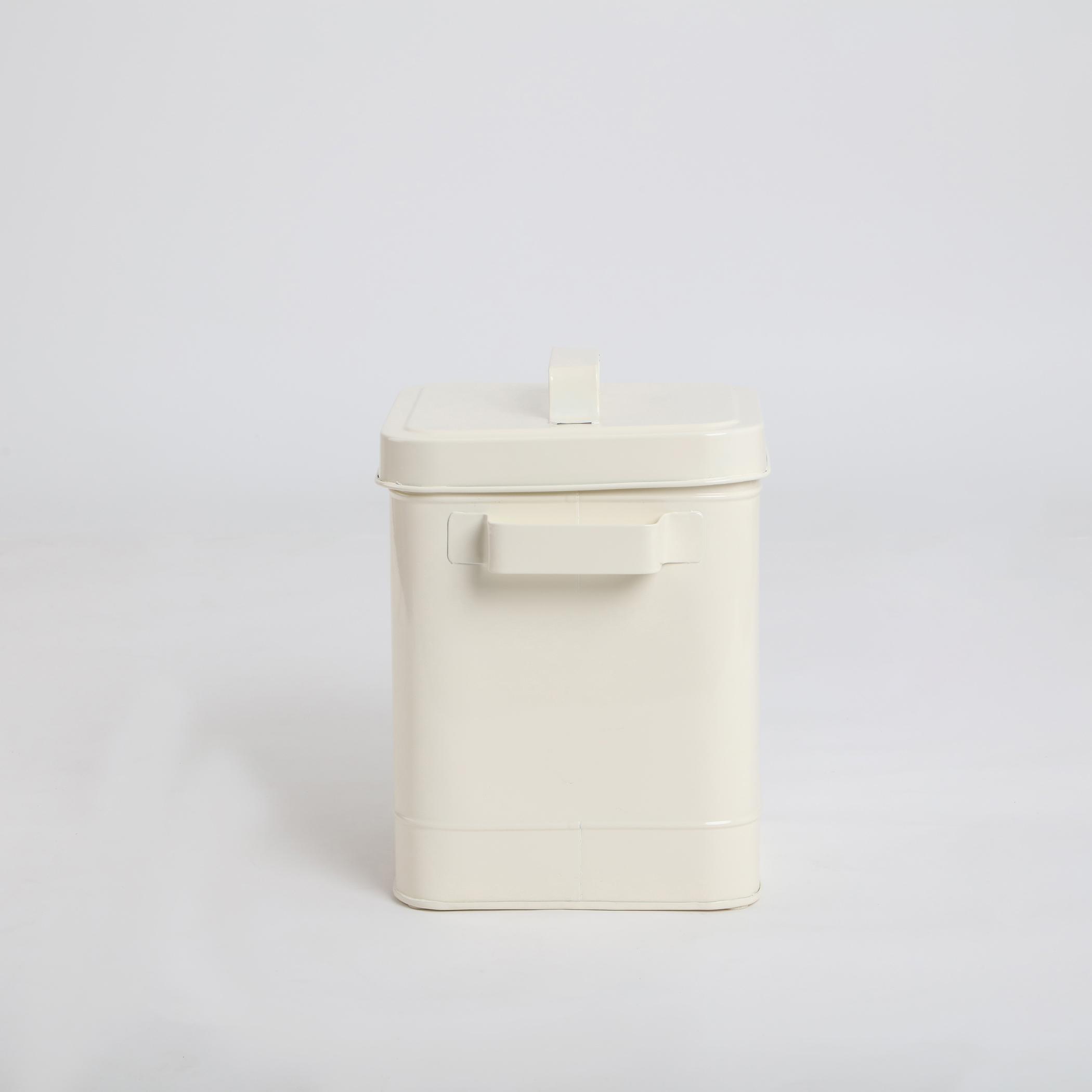 Mendo Metal Potato Canister in Beige