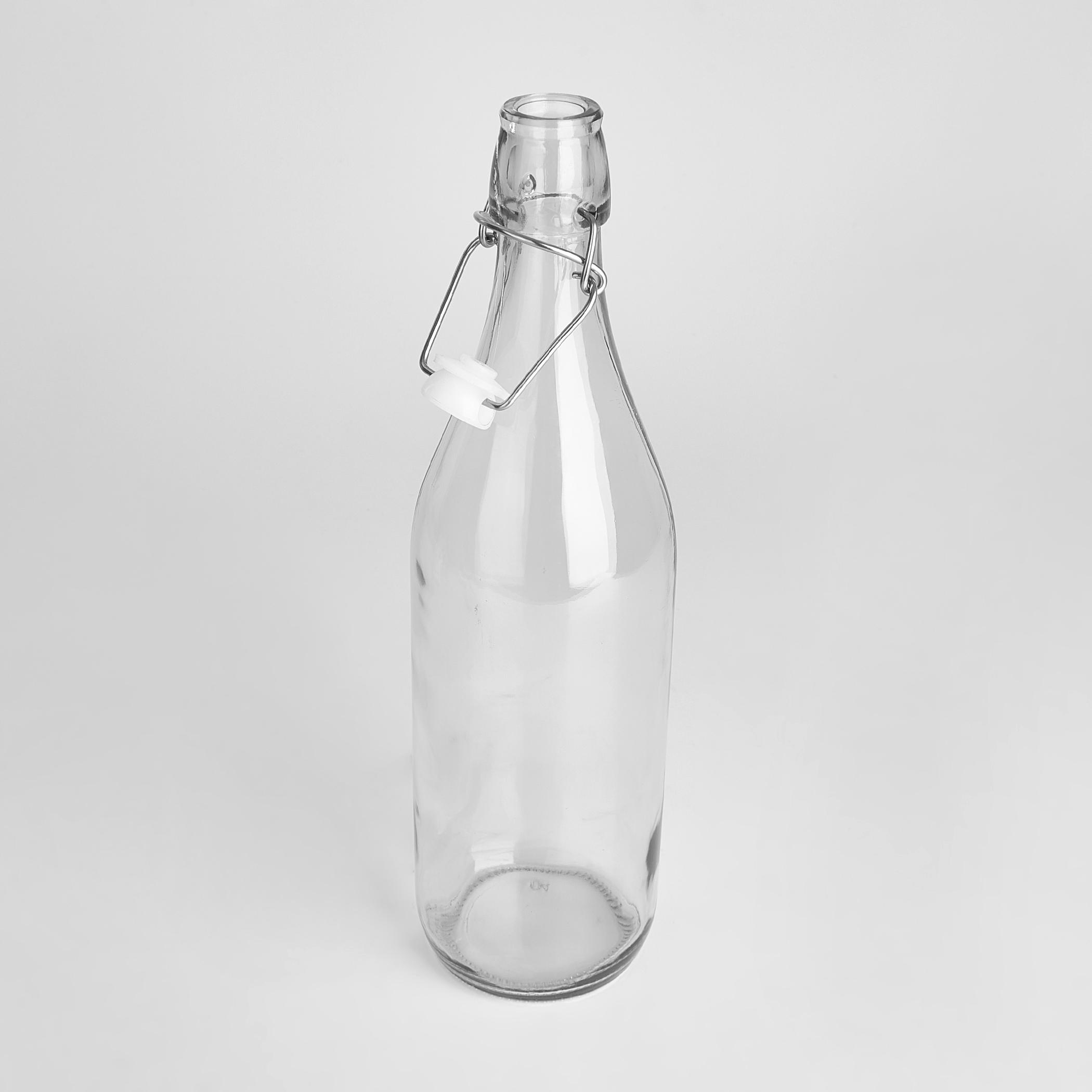 Infinity Ardour Glass Water Bottle with Stopper - 1L in Transparent