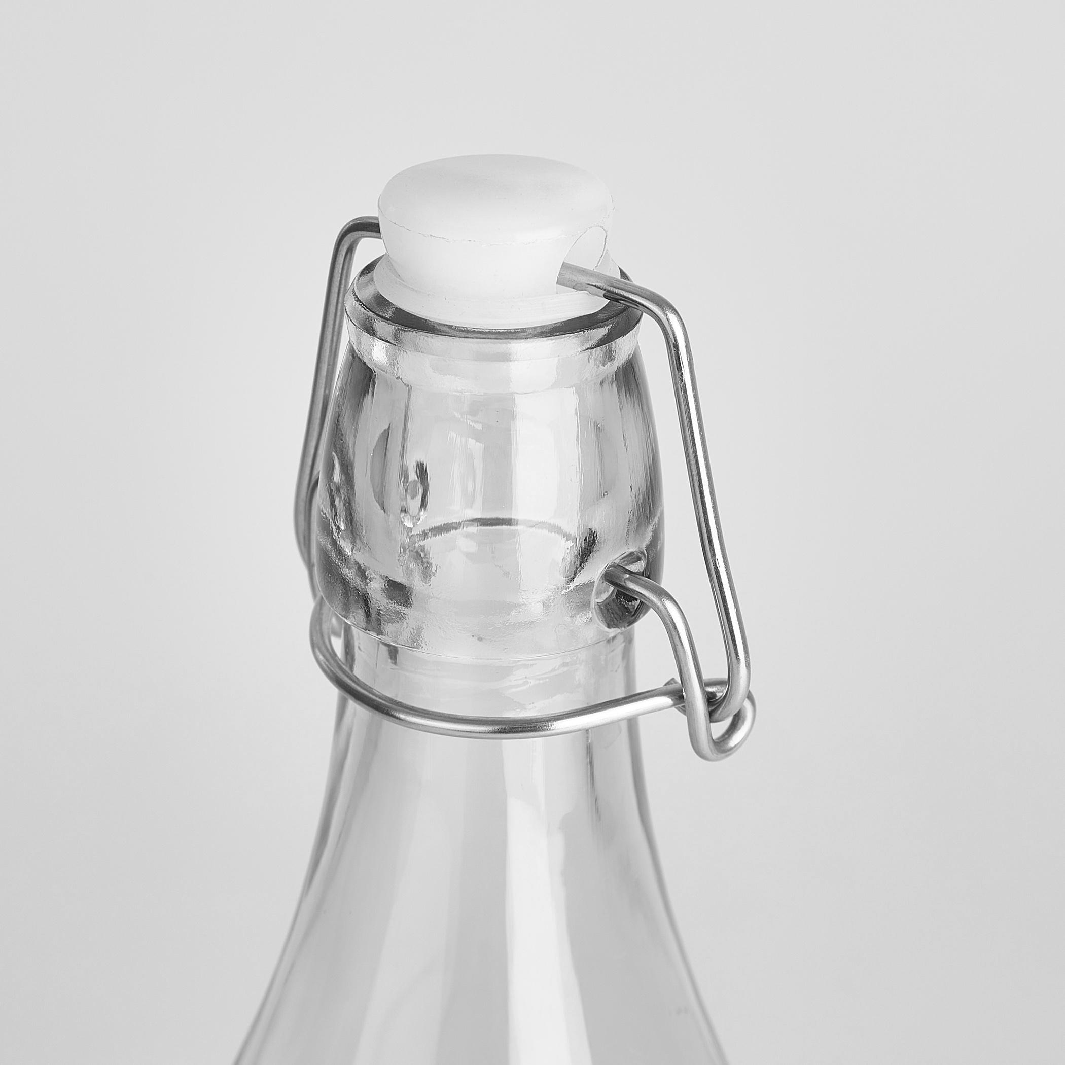 Infinity Ardour Glass Water Bottle with Stopper - 1L in Transparent